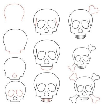 How to Sketch a Skull: A Journey Through Shadows and Symbolism