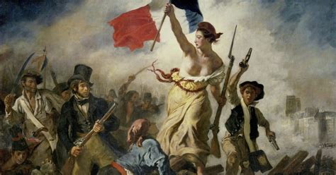 ¿La Libertad guiando al Pueblo? Una alegoría de la Revolución Francesa en tela!